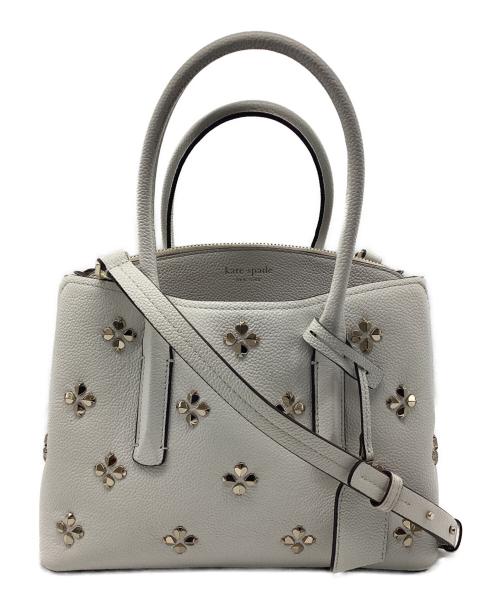 Kate Spade（ケイトスペード）Kate Spade (ケイトスペード) 2WAYバッグ アイボリーの古着・服飾アイテム
