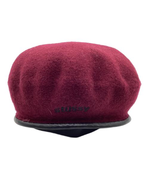 stussy（ステューシー）stussy (ステューシー) ベレー帽 ボルドーの古着・服飾アイテム