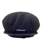 stussyステューシー）の古着「ベレー帽」｜ブラック