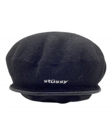 中古・古着通販】stussy (ステューシー) ベレー帽 ブラック｜ブランド