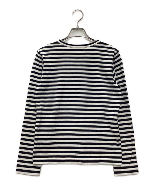 PLAY COMME des GARCONS（プレイコムデギャルソン）PLAY COMME des GARCONS (プレイコムデギャルソン) 長袖カットソー ブラック×ホワイト サイズ:SIZE Mの古着・服飾アイテム