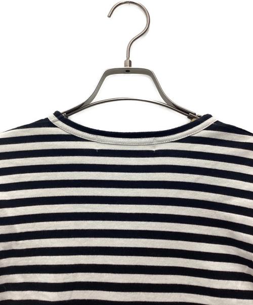 PLAY COMME des GARCONS（プレイコムデギャルソン）PLAY COMME des GARCONS (プレイコムデギャルソン) 長袖カットソー ブラック×ホワイト サイズ:SIZE Mの古着・服飾アイテム