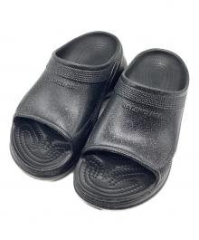 crocs×BALENCIAGA（クロックス×バレンシアガ）の古着「スライドサンダル CROCS Pool Crocs SLIDE RUB」｜ブラック