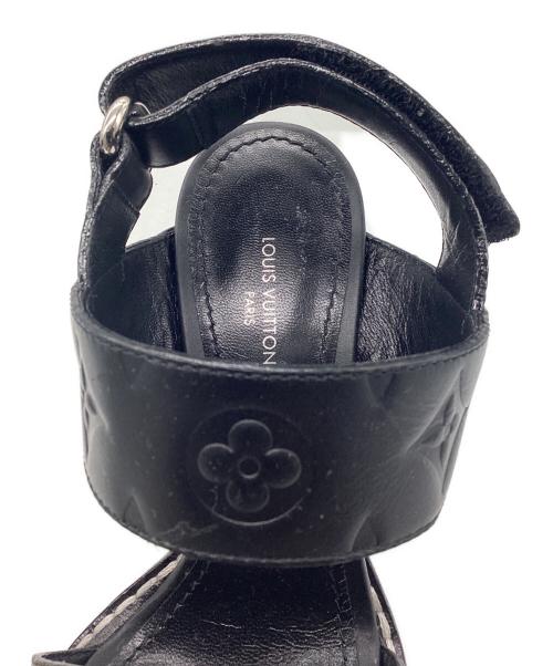 LOUIS VUITTON（ルイ ヴィトン）LOUIS VUITTON (ルイ ヴィトン) チャンキーソールサンダル スタートレイルライン ブラウン×ブラック サイズ:SIZE 22.5cmの古着・服飾アイテム