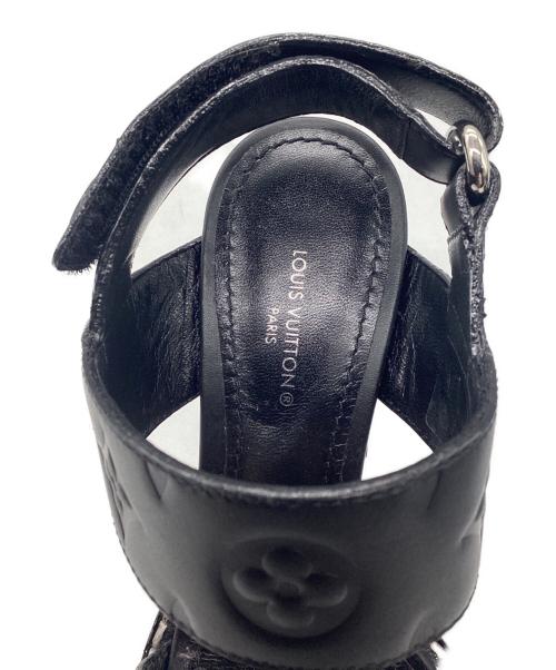 LOUIS VUITTON（ルイ ヴィトン）LOUIS VUITTON (ルイ ヴィトン) チャンキーソールサンダル スタートレイルライン ブラウン×ブラック サイズ:SIZE 22.5cmの古着・服飾アイテム