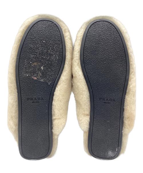 PRADA（プラダ）PRADA (プラダ) ミュール ベージュ サイズ:SIZE 23.5cmの古着・服飾アイテム