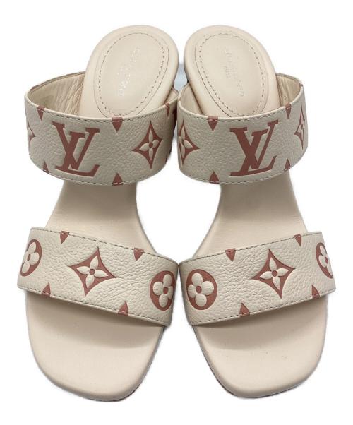 LOUIS VUITTON（ルイ ヴィトン）LOUIS VUITTON (ルイ ヴィトン) サンダル シルエットライン アイボリー サイズ:SIZE 22.5cmの古着・服飾アイテム
