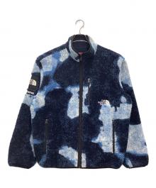 THE NORTH FACE×SUPREME（ザ ノース フェイス×シュプリーム）の古着「Bleached Denim Print Fleece Jacket フリースジャケット」｜ブルー×ブラック
