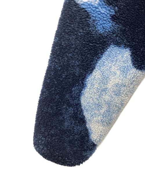 THE NORTH FACE（ザ ノース フェイス）THE NORTH FACE (ザ ノース フェイス) Supreme (シュプリーム) Bleached Denim Print Fleece Jacket フリースジャケット ブルー×ブラック サイズ:SIZE Lの古着・服飾アイテム