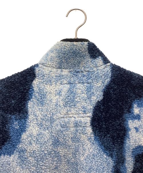 THE NORTH FACE（ザ ノース フェイス）THE NORTH FACE (ザ ノース フェイス) Supreme (シュプリーム) Bleached Denim Print Fleece Jacket フリースジャケット ブルー×ブラック サイズ:SIZE Lの古着・服飾アイテム