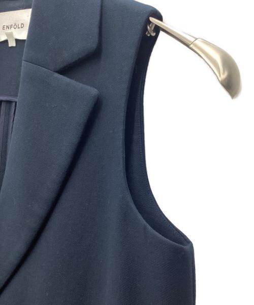 ENFOLD（エンフォルド）ENFOLD (エンフォルド) ロングジレベスト ネイビー サイズ:SIZE 36の古着・服飾アイテム
