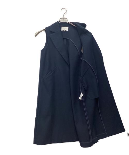 ENFOLD（エンフォルド）ENFOLD (エンフォルド) ロングジレベスト ネイビー サイズ:SIZE 36の古着・服飾アイテム