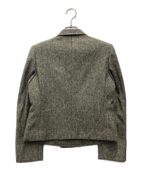 Burberry's（バーバリーズ）Burberry's (バーバリーズ) William Brown ツイードジャケット グリーン サイズ:SIZE 7号の古着・服飾アイテム