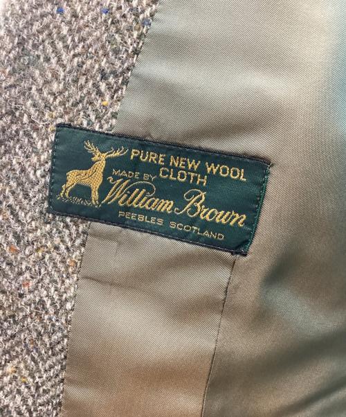Burberry's（バーバリーズ）Burberry's (バーバリーズ) William Brown ツイードジャケット グリーン サイズ:SIZE 7号の古着・服飾アイテム