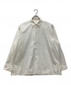 nonnotteノノット）の古着「Clear Heavy Broadcloth Oversized Shirt 長袖シャツ」｜ホワイト