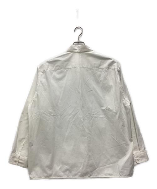 nonnotte（ノノット）NONNOTTE (ノノット) Clear Heavy Broadcloth Oversized Shirt 長袖シャツ ホワイト サイズ:SIZE 3の古着・服飾アイテム
