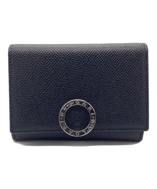 BVLGARI（ブルガリ）BVLGARI (ブルガリ) 名刺入れ GRAIN/BLK ブラックの古着・服飾アイテム