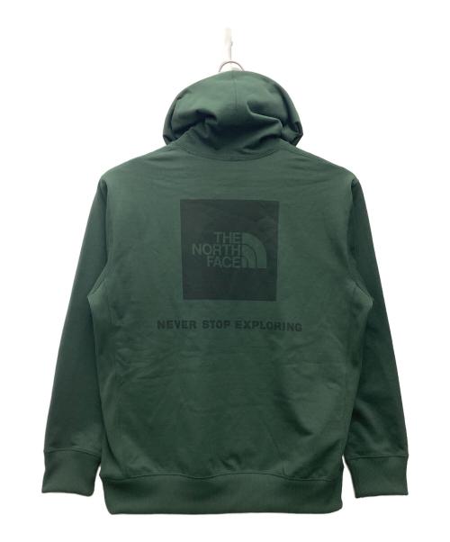 THE NORTH FACE（ザ ノース フェイス）THE NORTH FACE (ザ ノース フェイス) Back Square Logo Hoodie プルオーバーパーカー グリーン サイズ:SIZE Lの古着・服飾アイテム