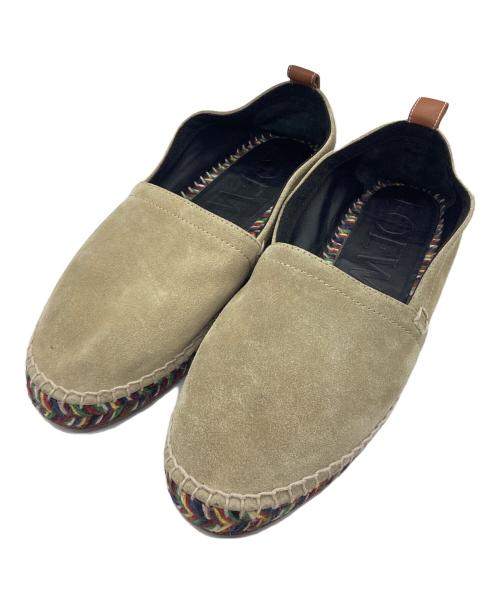 LOEWE（ロエベ）LOEWE (ロエベ) スエードエスパドリーユ ブラウン サイズ:SIZE 43の古着・服飾アイテム