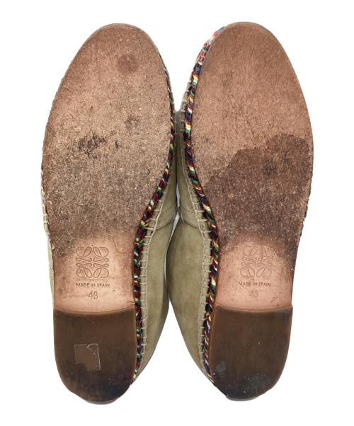 LOEWE（ロエベ）LOEWE (ロエベ) スエードエスパドリーユ ブラウン サイズ:SIZE 43の古着・服飾アイテム