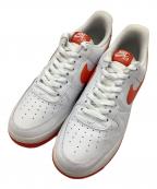 NIKEナイキ）の古着「ローカットスニーカー」｜ホワイト×オレンジ