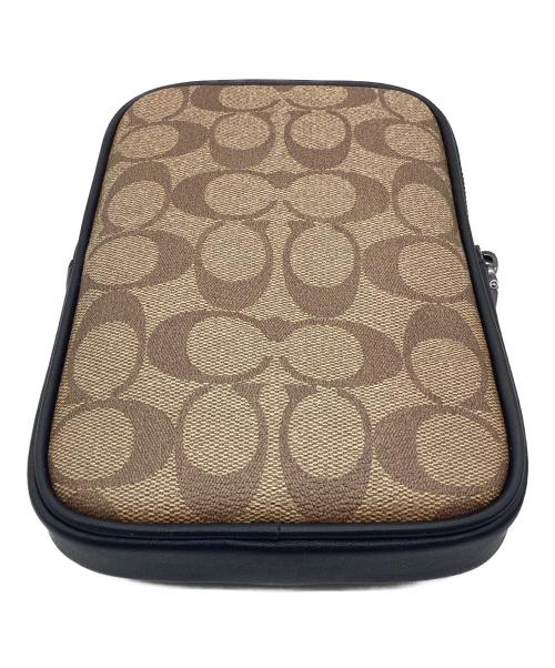 COACH（コーチ）COACH (コーチ) ボディバッグ エイデン クロスボディ・シグネチャー キャンバス ブラウン×ブラックの古着・服飾アイテム