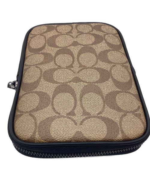 COACH（コーチ）COACH (コーチ) ボディバッグ エイデン クロスボディ・シグネチャー キャンバス ブラウン×ブラックの古着・服飾アイテム