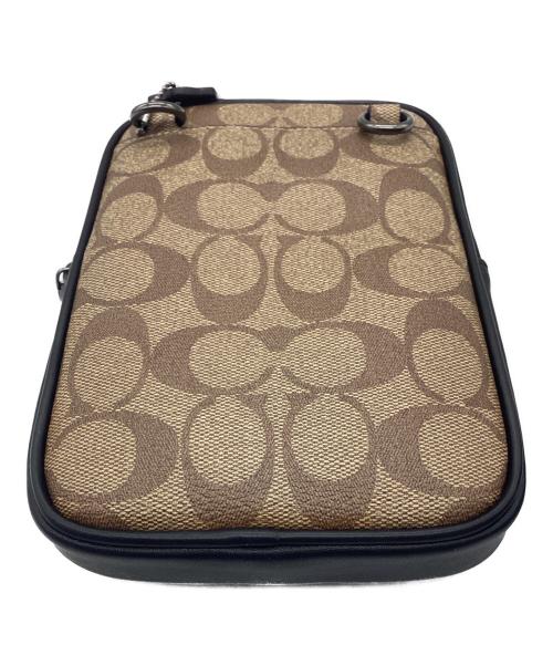 COACH（コーチ）COACH (コーチ) ボディバッグ エイデン クロスボディ・シグネチャー キャンバス ブラウン×ブラックの古着・服飾アイテム