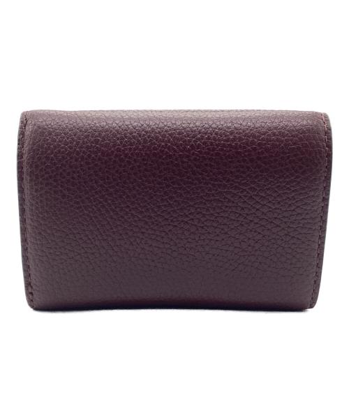 COACH（コーチ）COACH (コーチ) 3つ折り財布　ミニ トライフォールド ウォレット レッドの古着・服飾アイテム