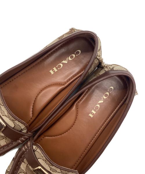 COACH（コーチ）COACH (コーチ) シグネチャーローファー ブラウン サイズ:SIZE 6.5の古着・服飾アイテム