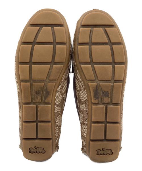 COACH（コーチ）COACH (コーチ) シグネチャーローファー ブラウン サイズ:SIZE 6.5の古着・服飾アイテム