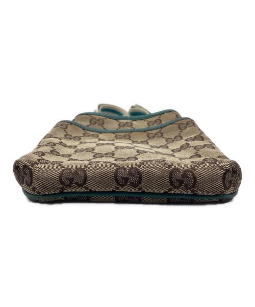 GUCCI（グッチ）GUCCI (グッチ) ショルダーポーチ ブラウン×グリーンの古着・服飾アイテム