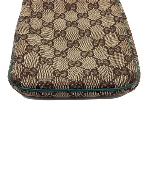 GUCCI（グッチ）GUCCI (グッチ) ショルダーポーチ ブラウン×グリーンの古着・服飾アイテム