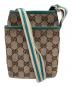 GUCCI（グッチ）の古着「ショルダーポーチ」｜ブラウン×グリーン