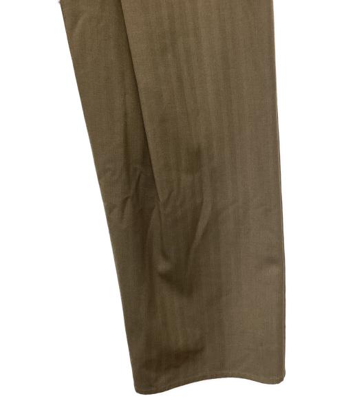 CLANE（クラネ）CLANE (クラネ) LOGO SWEAT TUCK WIDE PANTS ワイドパンツ ブラウン サイズ:SIZE 1の古着・服飾アイテム
