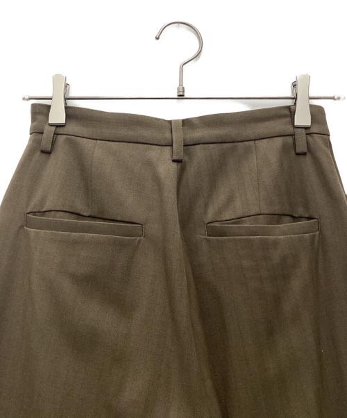 CLANE（クラネ）CLANE (クラネ) LOGO SWEAT TUCK WIDE PANTS ワイドパンツ ブラウン サイズ:SIZE 1の古着・服飾アイテム