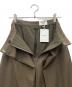 中古・古着 CLANE (クラネ) LOGO SWEAT TUCK WIDE PANTS ワイドパンツ ブラウン サイズ:SIZE 1：13000円