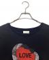 中古・古着 Saint Laurent Paris (サンローランパリ) Tシャツ ブラック サイズ:SIZE XS：15000円