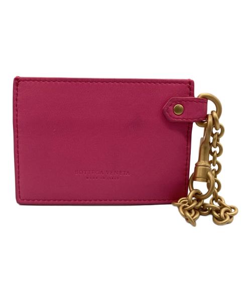 BOTTEGA VENETA（ボッテガベネタ）BOTTEGA VENETA (ボッテガベネタ) レザーフラグメントケース ショッキングピンクの古着・服飾アイテム