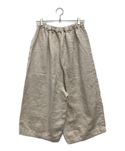 tumugu（ツムグ）tumugu (ツムグ) ソリトリネン8分丈パンツ ベージュ サイズ:SIZE Freeの古着・服飾アイテム
