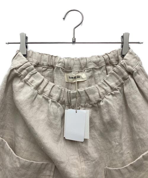 tumugu（ツムグ）tumugu (ツムグ) ソリトリネン8分丈パンツ ベージュ サイズ:SIZE Freeの古着・服飾アイテム