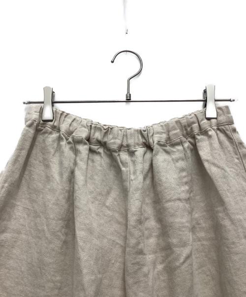tumugu（ツムグ）tumugu (ツムグ) ソリトリネン8分丈パンツ ベージュ サイズ:SIZE Freeの古着・服飾アイテム