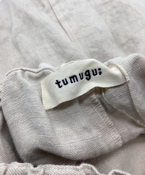 tumugu（ツムグ）tumugu (ツムグ) ソリトリネン8分丈パンツ ベージュ サイズ:SIZE Freeの古着・服飾アイテム
