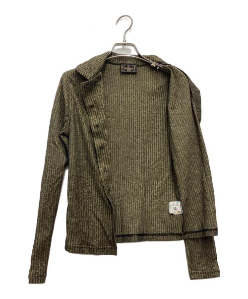 FENDI JEANS（フェンディ ジーンズ）FENDI jeans (フェンディ ジーンズ) 長袖シャツ ゴールド サイズ:SIZE ITARY 40の古着・服飾アイテム