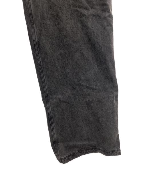 adidas（アディダス）adidas (アディダス) ジップ ウォッシュド デニムパンツ ブラック サイズ:SIZE 31の古着・服飾アイテム