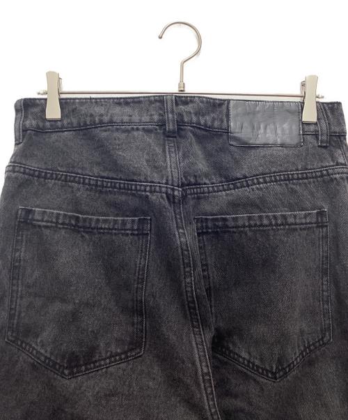 adidas（アディダス）adidas (アディダス) ジップ ウォッシュド デニムパンツ ブラック サイズ:SIZE 31の古着・服飾アイテム
