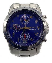 SEIKO×ONE PIECE（セイコー×ワンピース）の古着「リストウォッチ ワンピース 20周年記念限定モデル」｜ネイビー