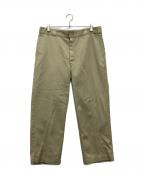 Dickiesディッキーズ）の古着「ワークパンツ USA製 推定80S～90S」｜カーキ