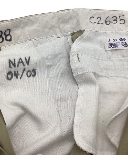 Dickies（ディッキーズ）Dickies (ディッキーズ) ワークパンツ USA製 推定80S～90S カーキ サイズ:SIZE 96cm (W38)の古着・服飾アイテム