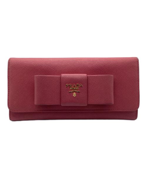 PRADA（プラダ）PRADA (プラダ) 長財布 ピンクの古着・服飾アイテム